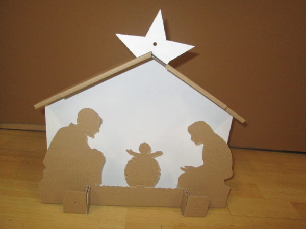 Crèche en carton